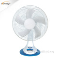 5 blade white quiet oscillating table fans